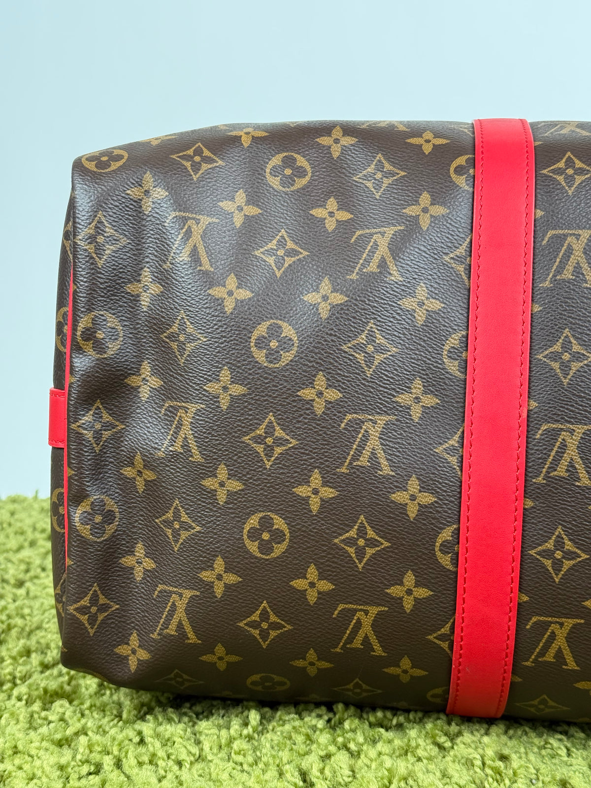 Keepall Bandoulière 45 Louis Vuitton Marrone Rosso