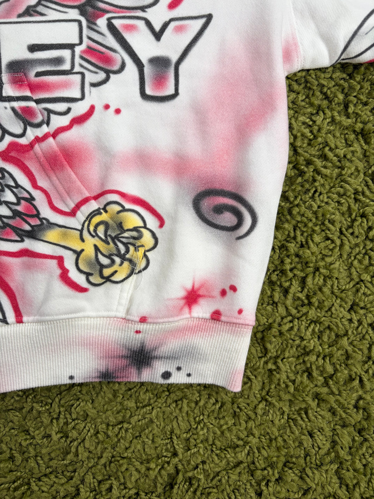 Felpa Valley Dreams Flag zip Up Bianca Multicolor M