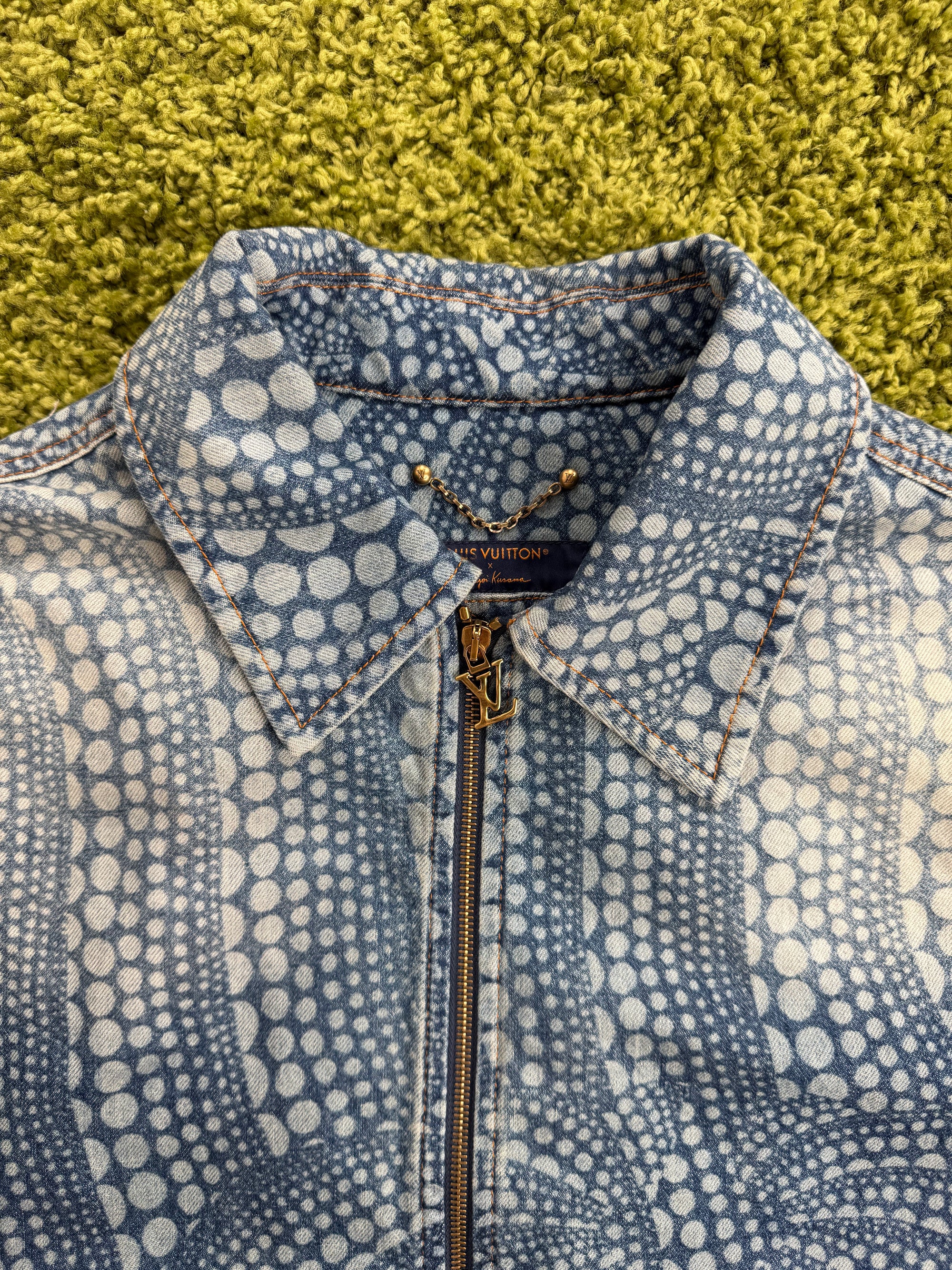Giacca Louis Vuitton X Yayoi Kusama in denim 54