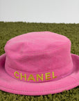 Cappello Chanel Rosa e giallo