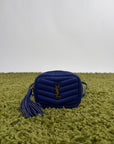 Borsa a spalla Saint Laurent Baby LoubBlu