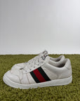 Gucci Ace Size 9=43 calza 43.5 bianche rosse e verdi