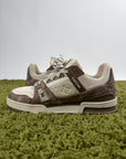 Louis Vuitton Trainer in Denim Marrone 7.5