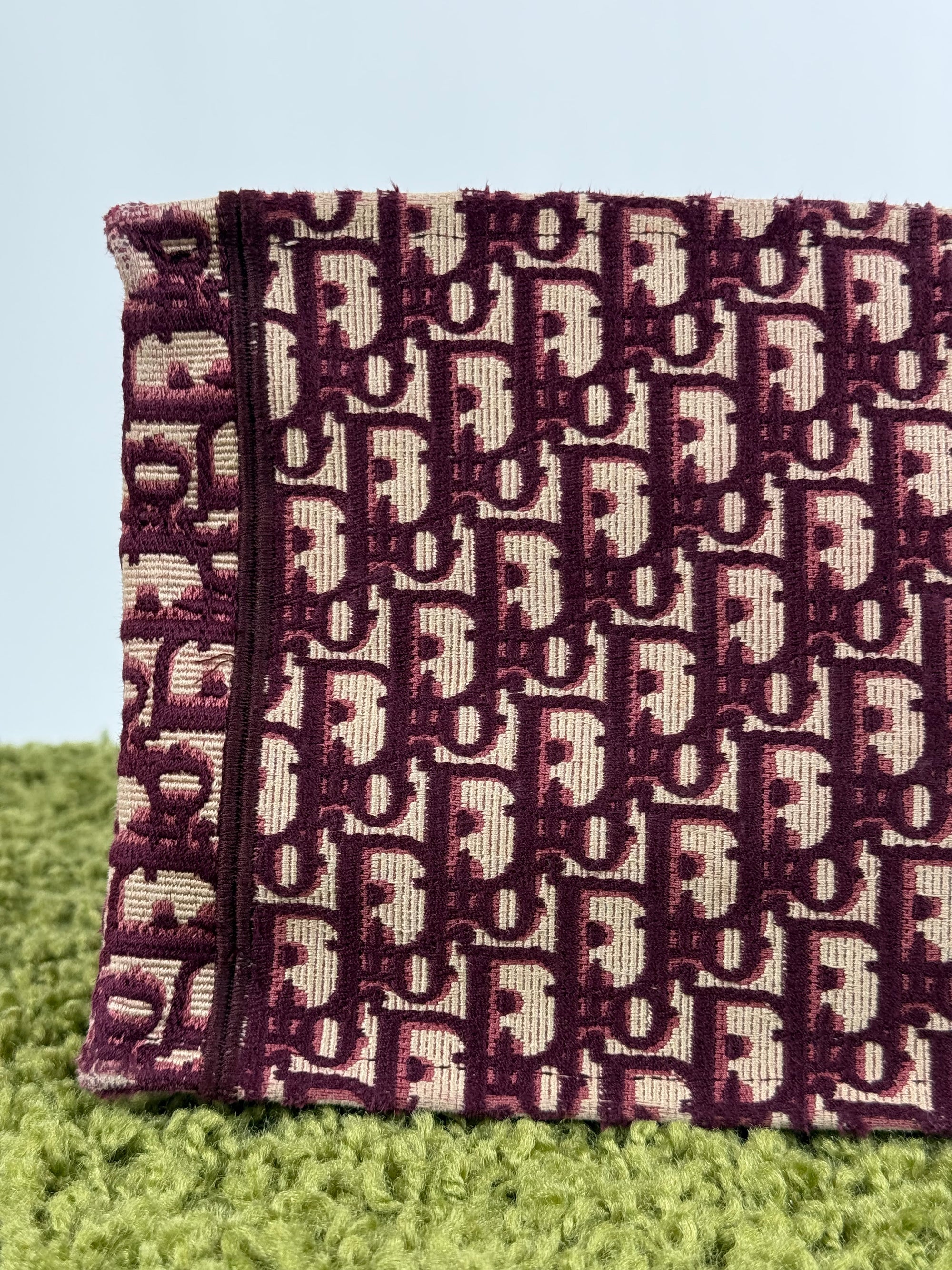 Borsa Tote Book in Tela Christian Dior Bordeaux