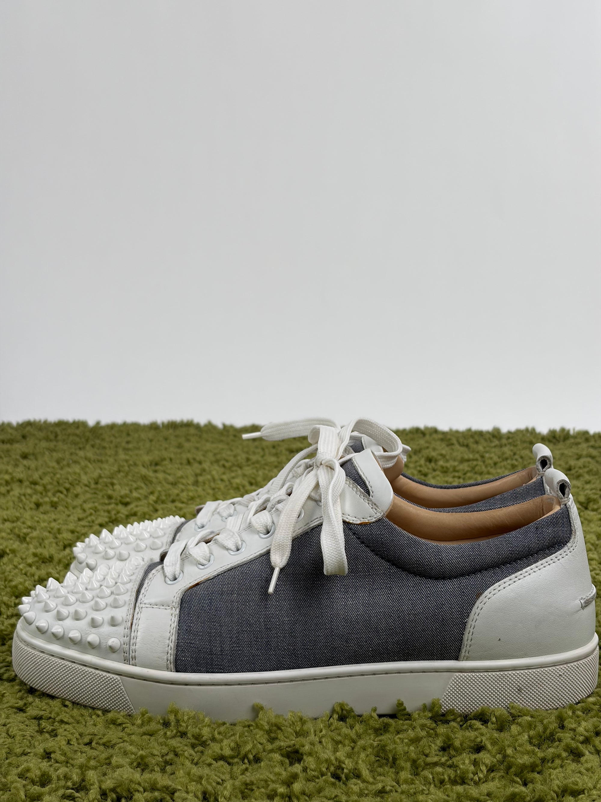 Louboutin Size 43 bianche e blu