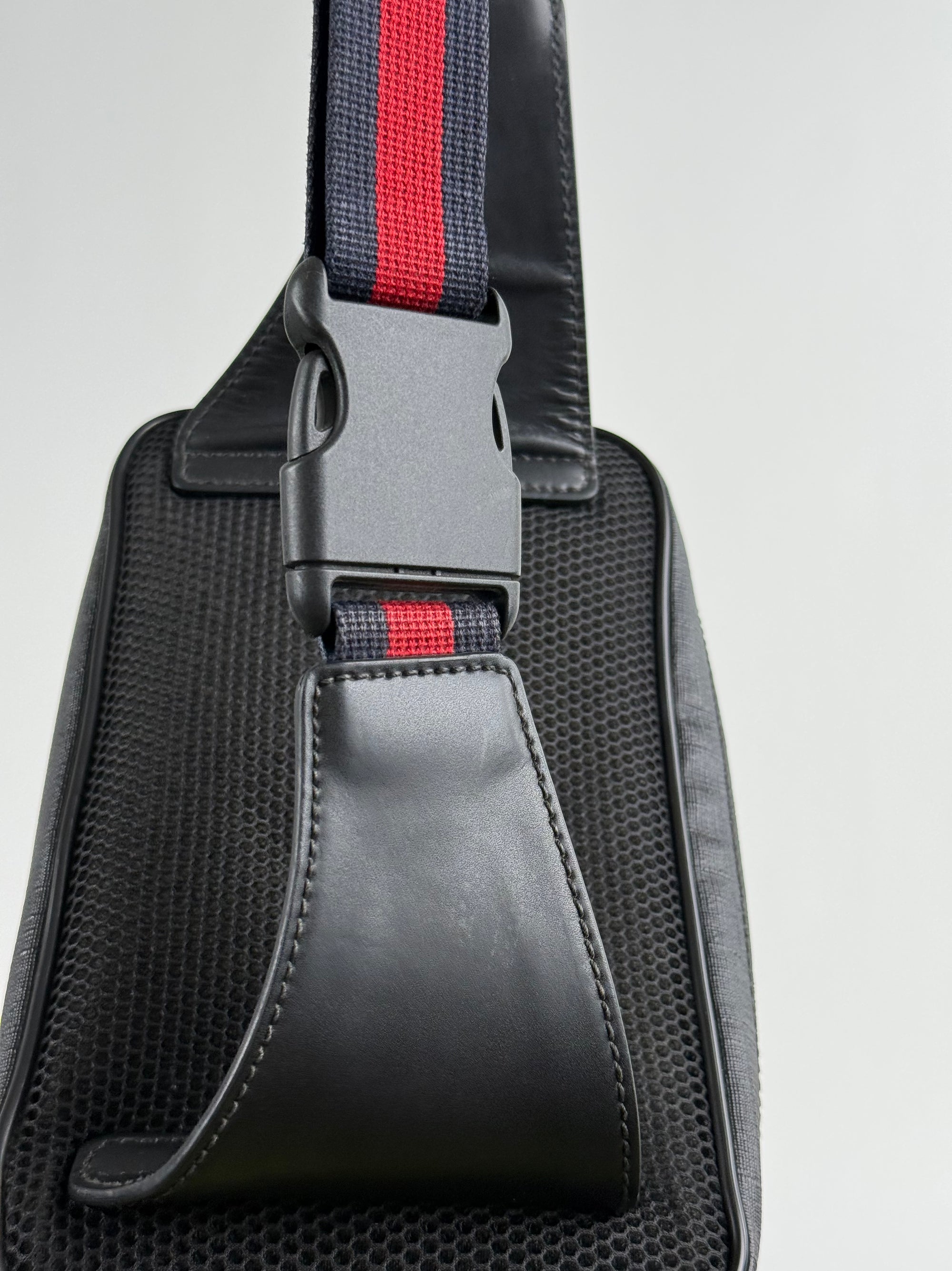 Marsupio soft supreme web strap Gucci Nero