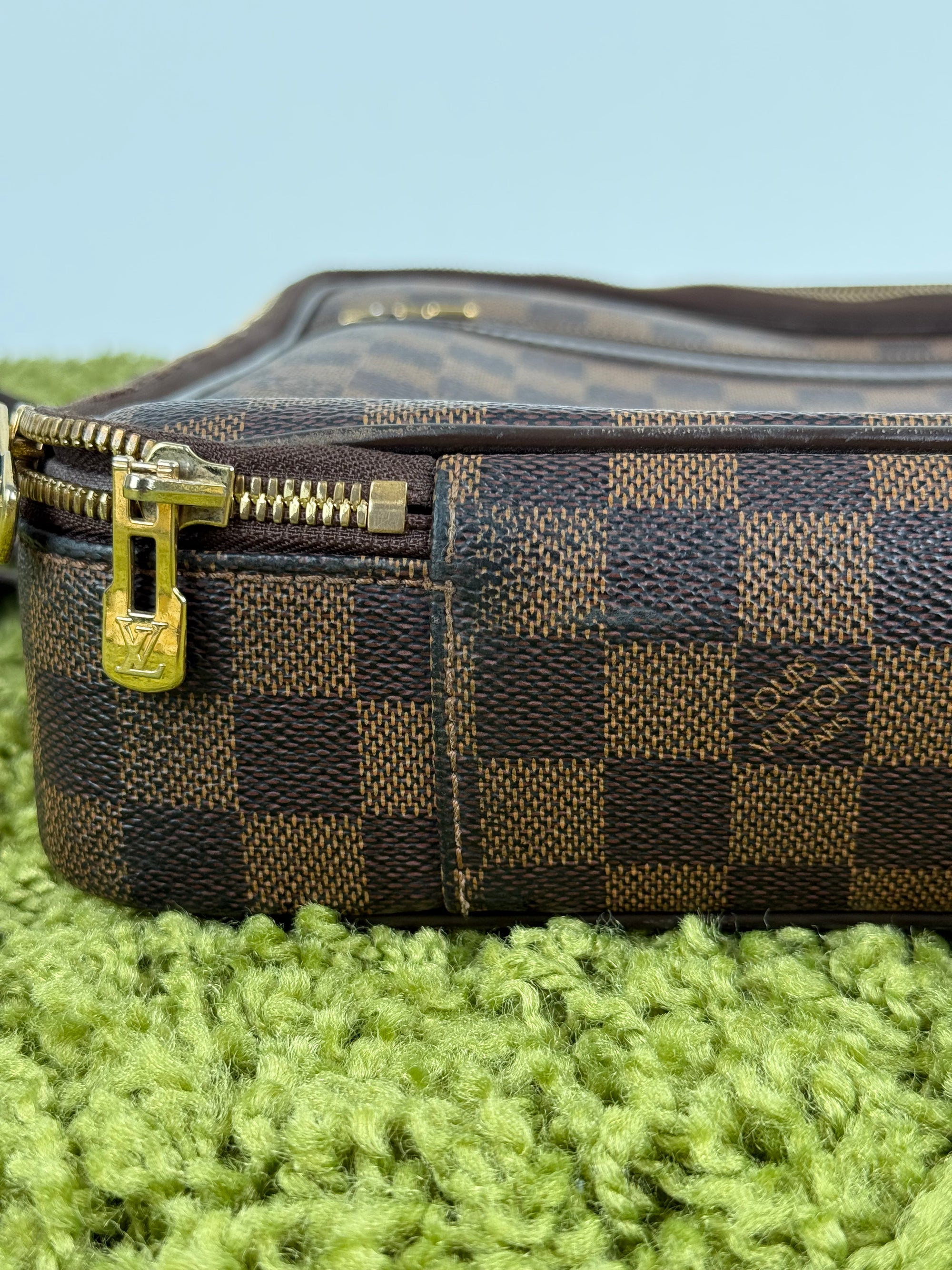 Borsa Sabana In tela Damier Ébène Louis Vuitton Marrone