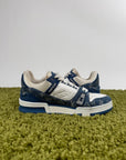 Louis Vuitton Trainer In Denim Blu 6