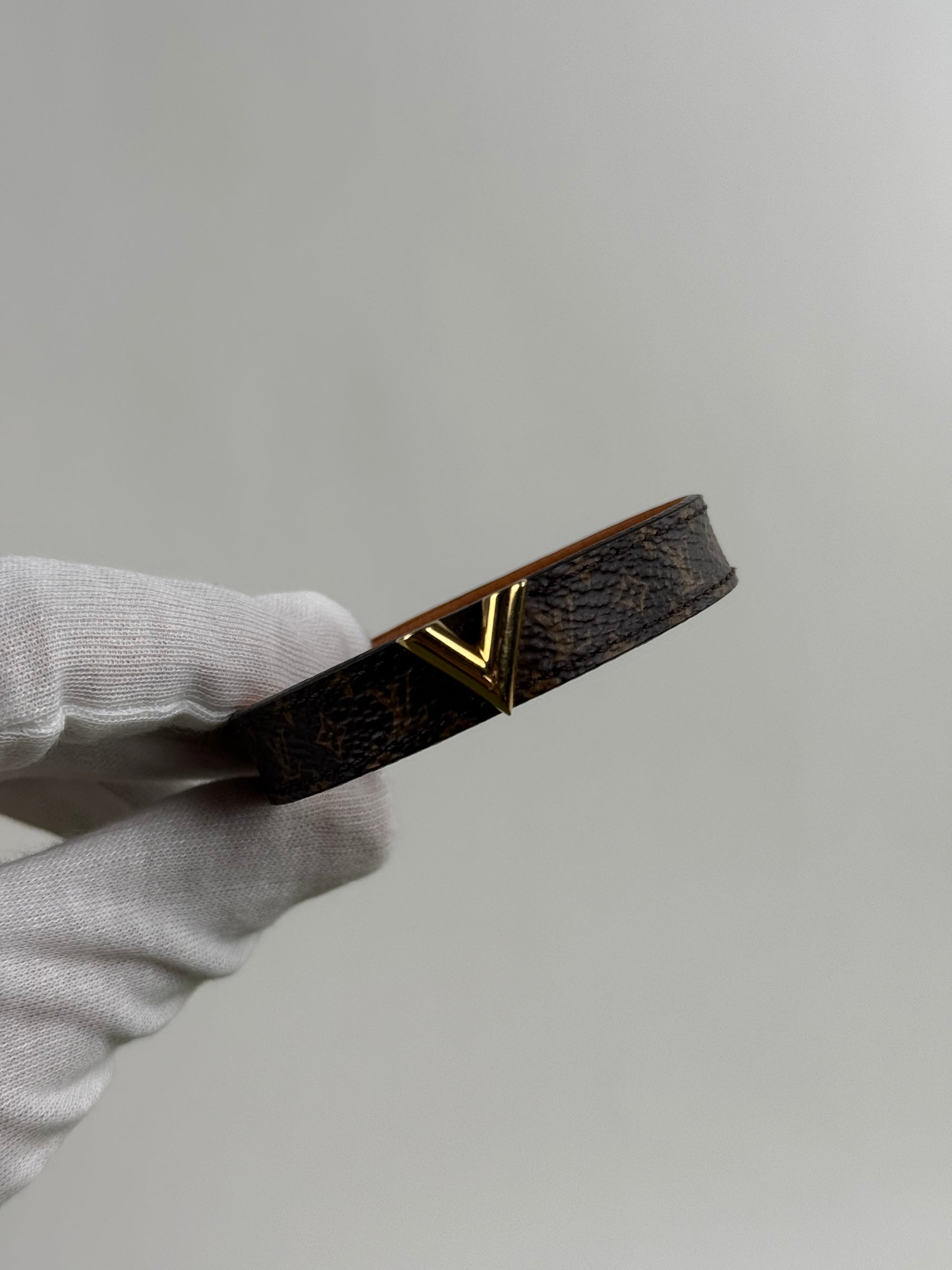 Bracciale Louis Vuitton Marrone 19cm