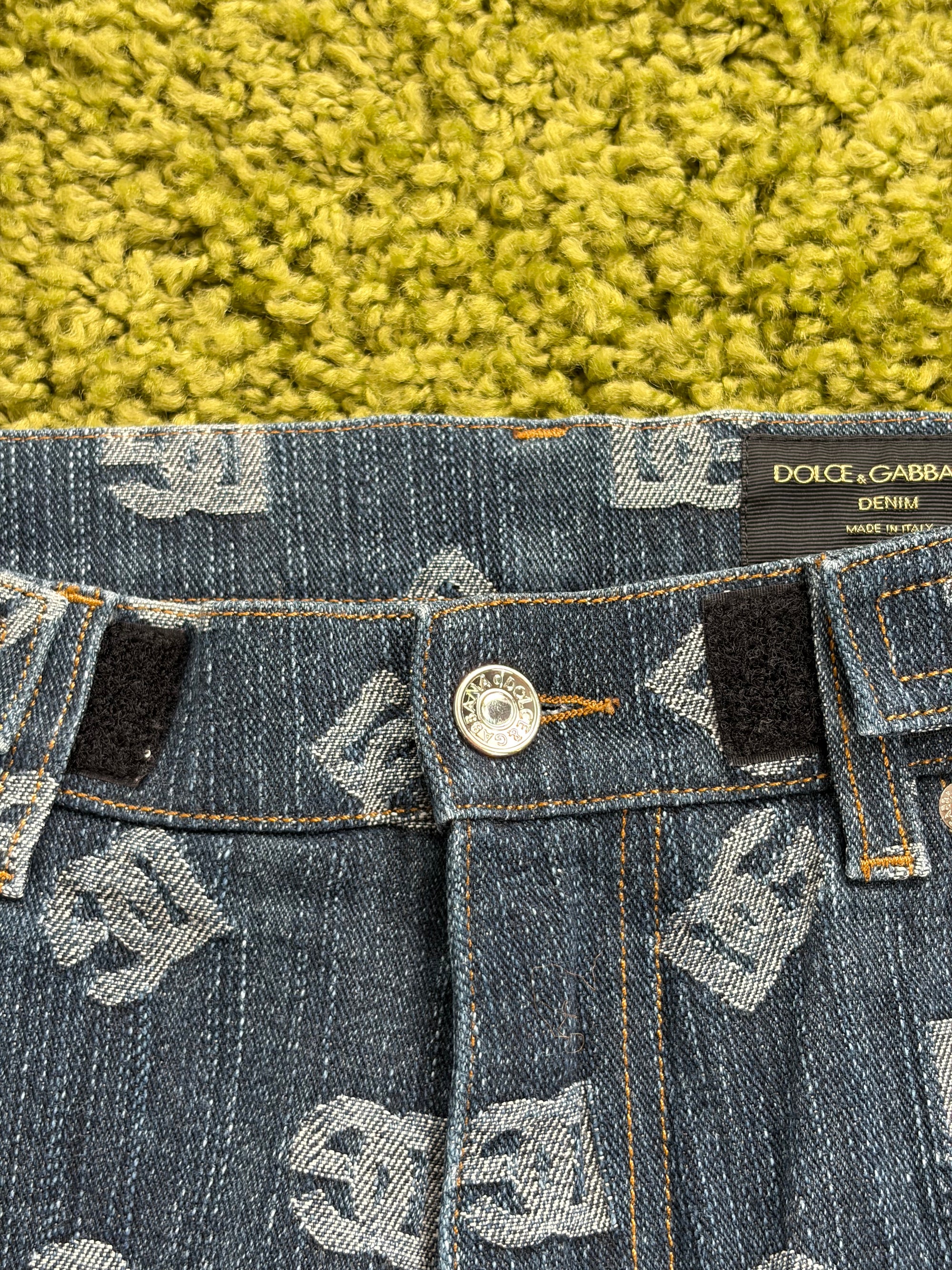 Jeans Dolce e gabbana Size 46 blu e bianco