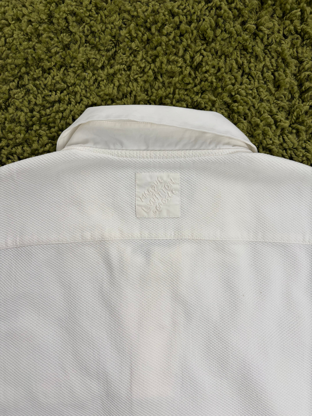Polo in popeline Louis Vuitton con Patch Ricamata Bianca M