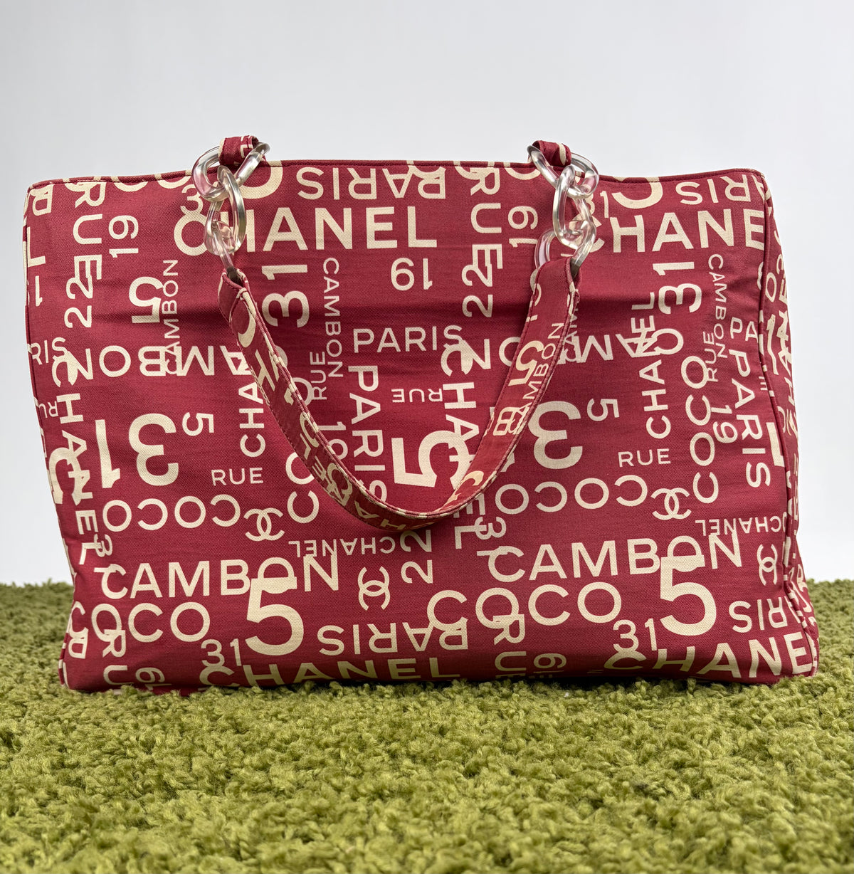 Borsa tote vintage Chanel 31 Rue cambon Rosso