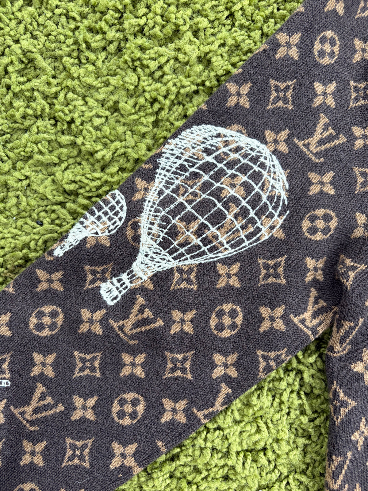Maglione Louis Vuitton Monogram Marrone S