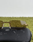 Occhiali da sole Rimless Cartier CT0271S oro