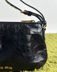 Borsa Miu Miu Pour Accessories Vitello Shine Sac Nera