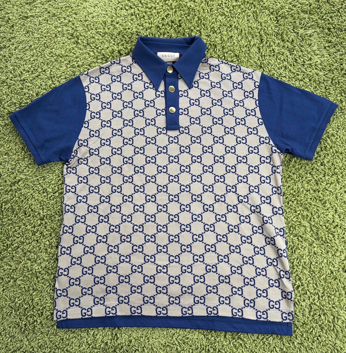 Polo Gucci Monogram Beige Multicolor XXL