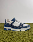 Louis Vuitton Trainer in denim Blu 8