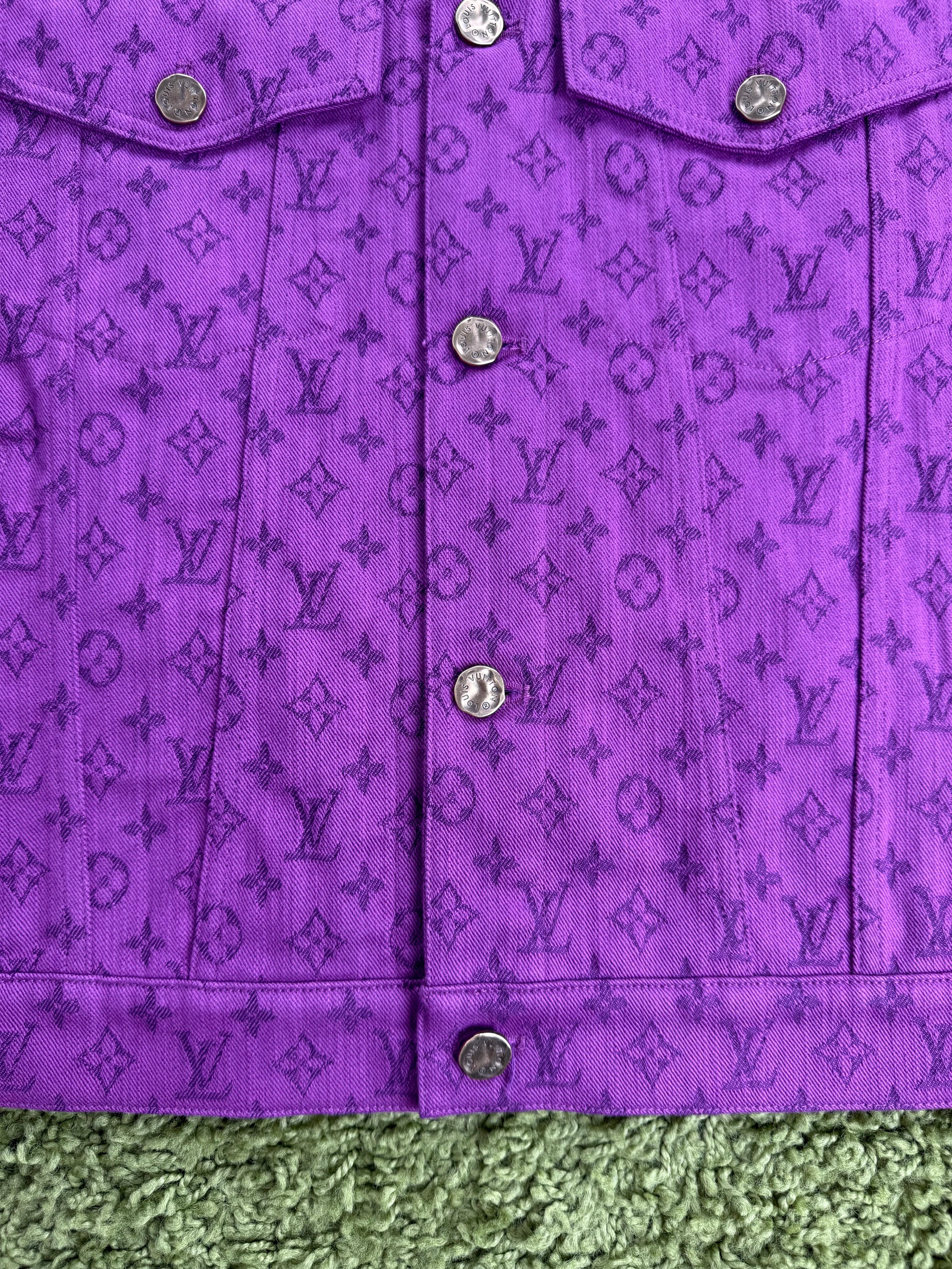 Giacca Monogram in denim Viola Louis Vuitton 54