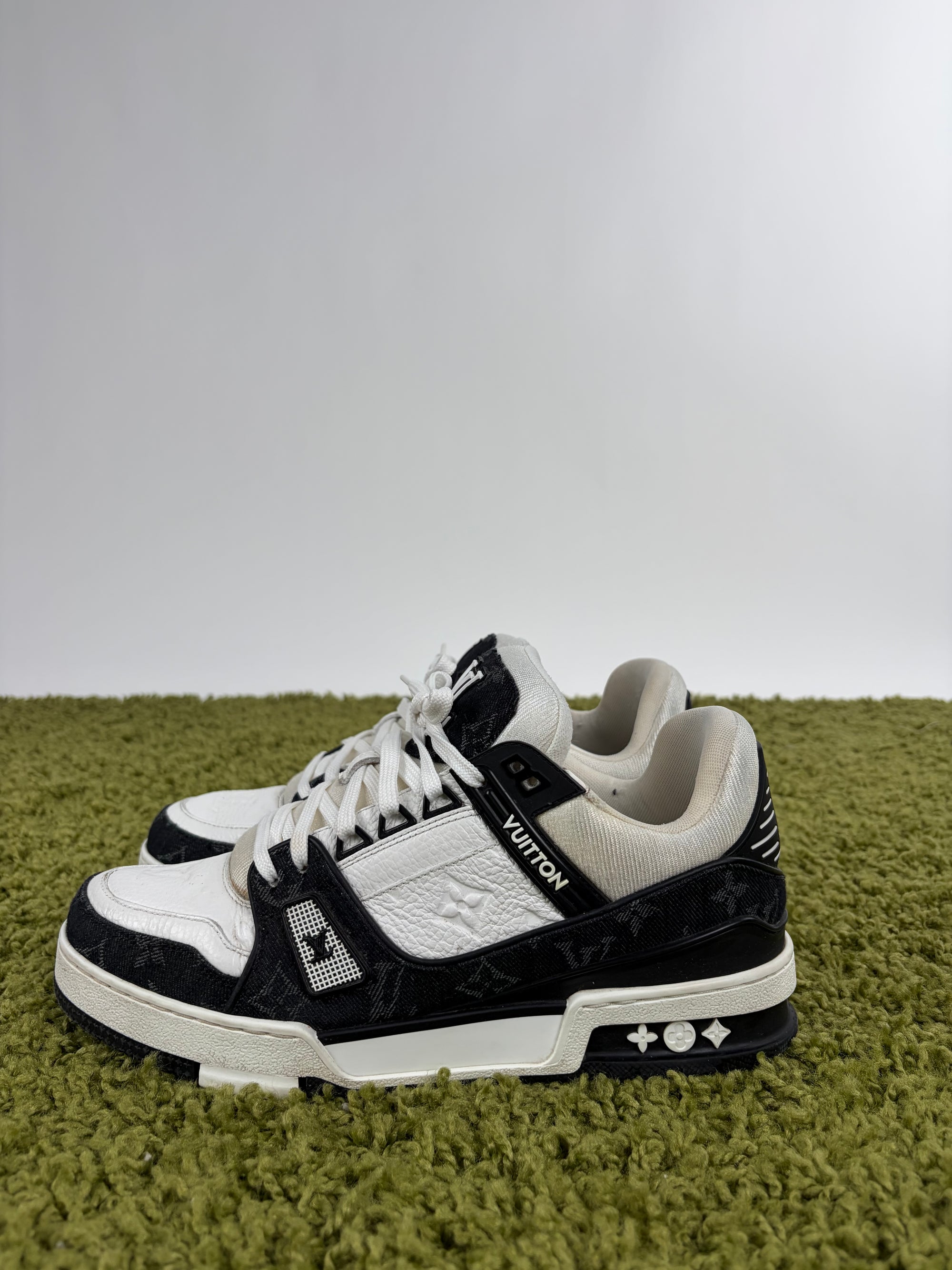 Louis vuitton Trainer Size 7.5=41.5 calza 42.5 nera e bianca
