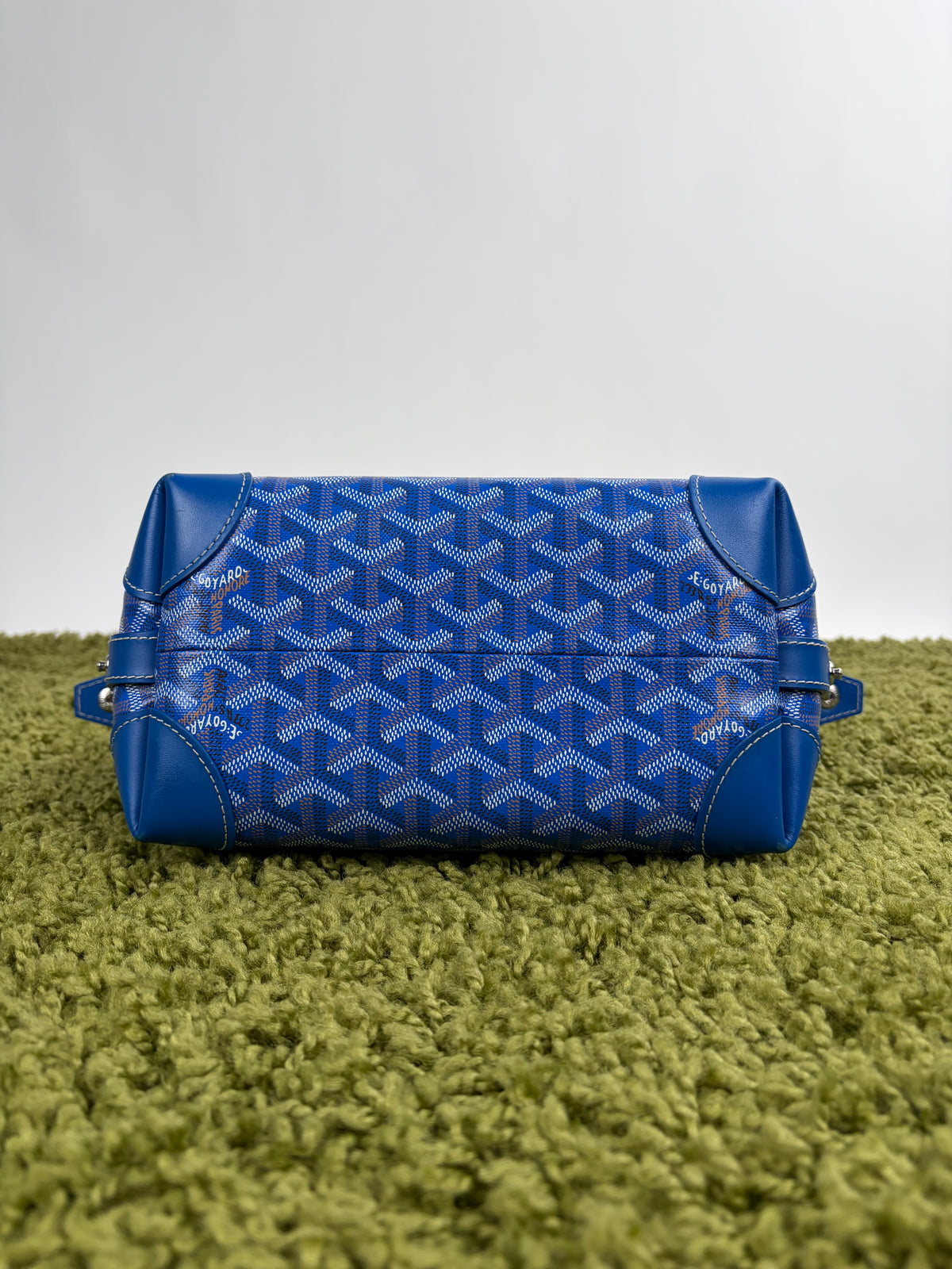 Beauty Case Boeing Goyard in tela Goyardine Blu