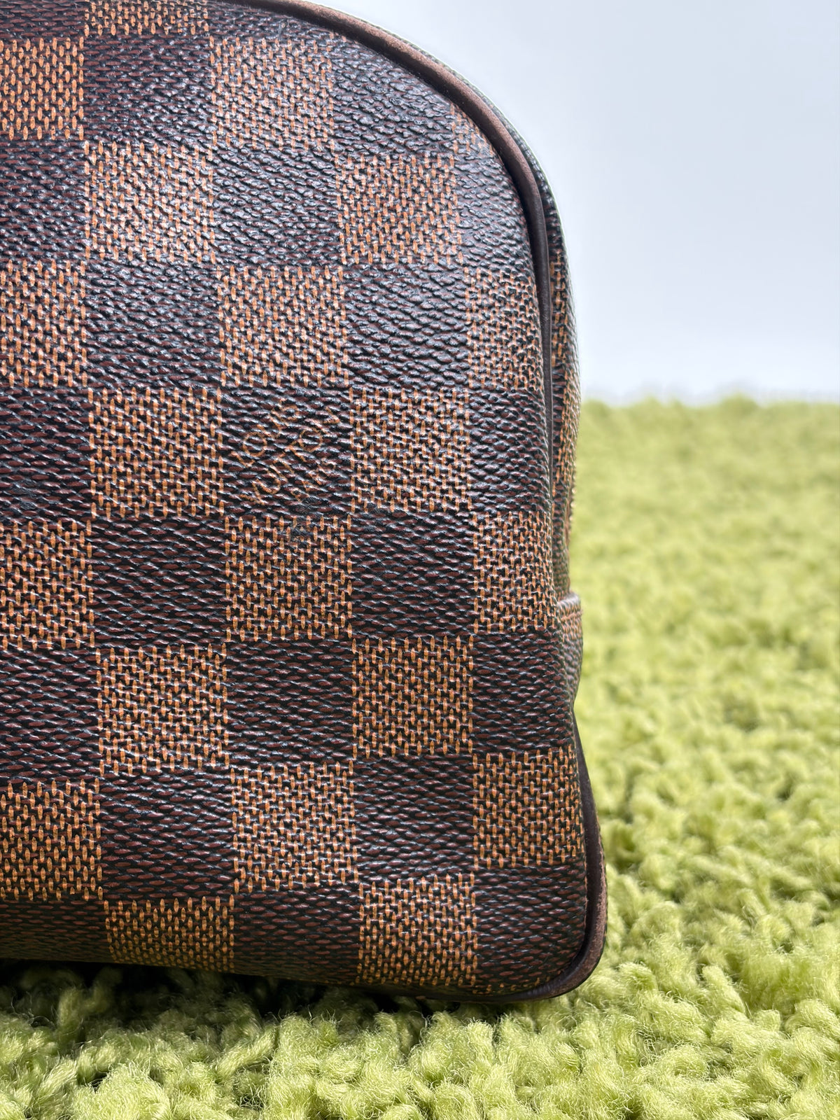 Beauty Case Louis Vuitton in tela Damier Marrone
