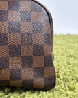 Beauty Case Louis Vuitton in tela Damier Marrone