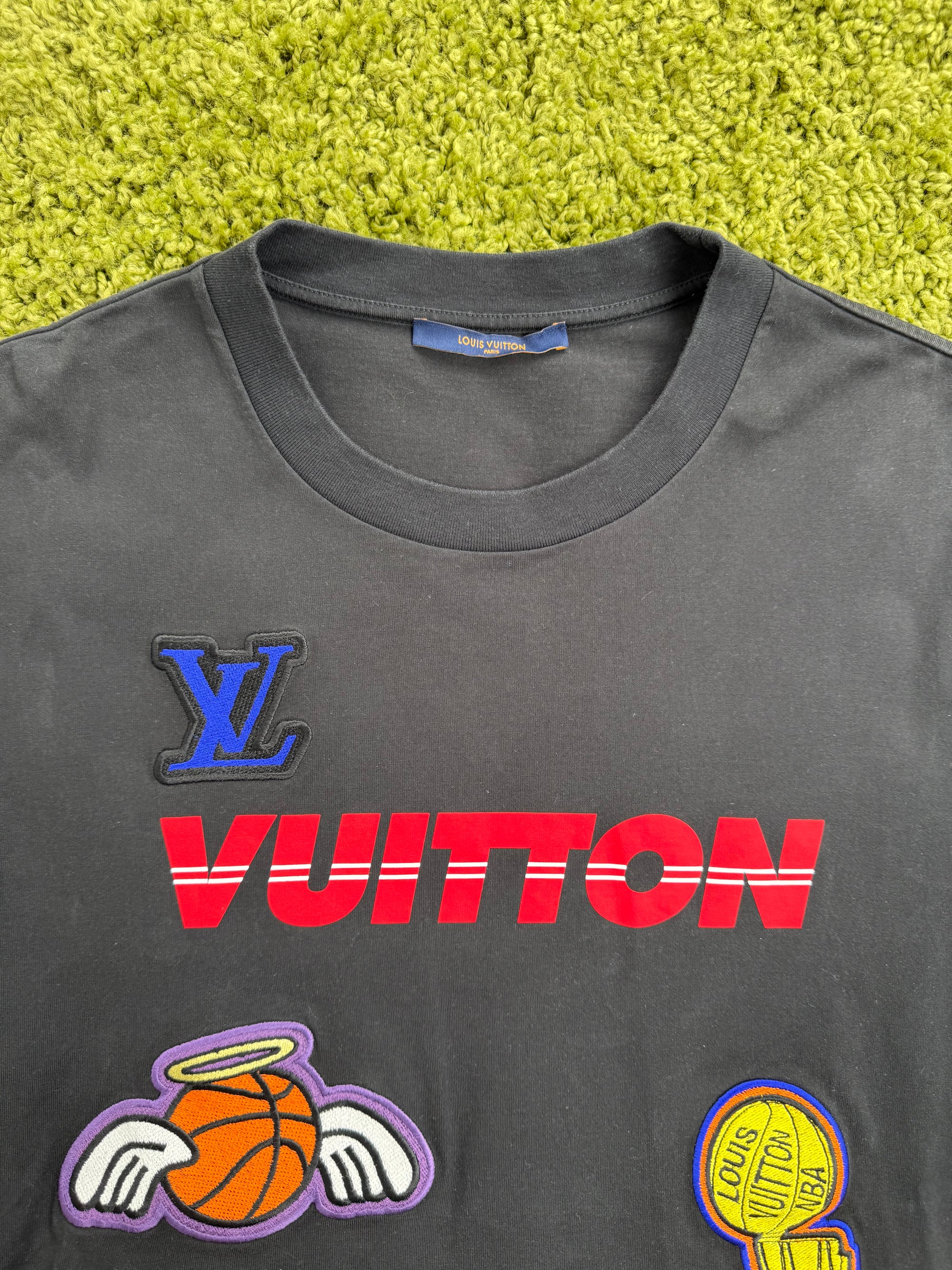 T-Shirt Nera Louis Vuitton X Nba XXL
