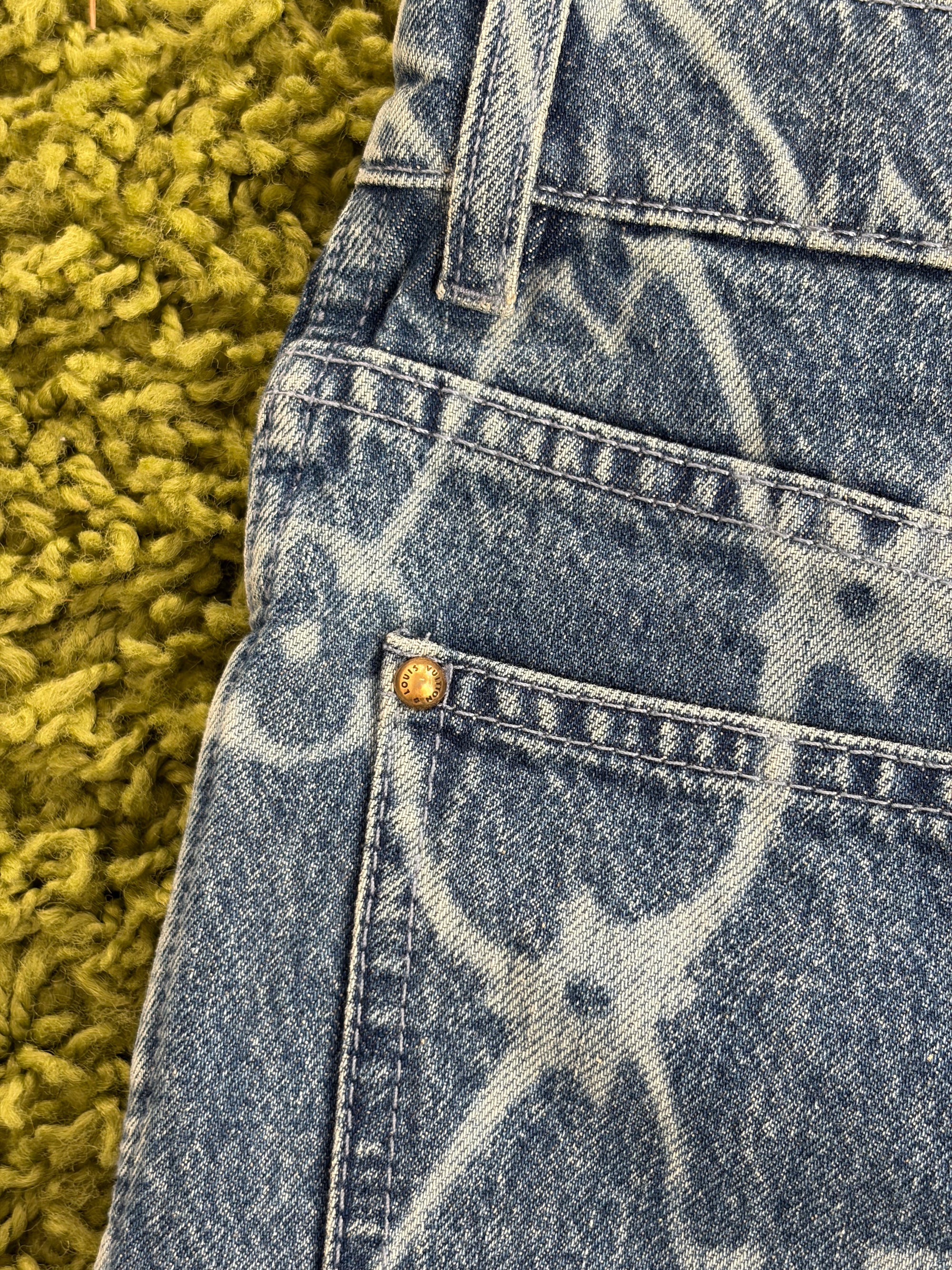 Jeans corto Louis Vuitton Size 44 blu