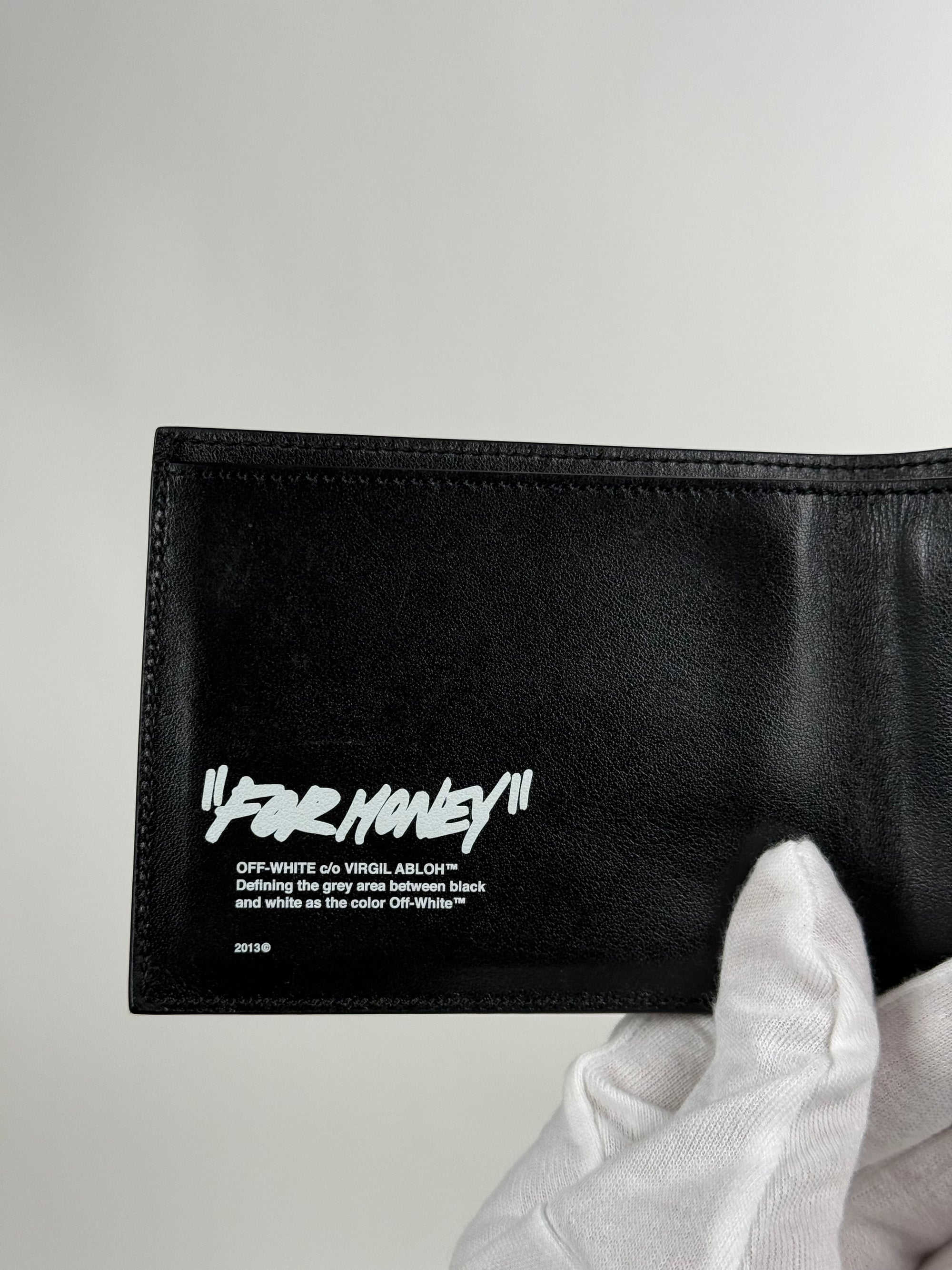 Portafoglio “For Money” Off White Nero