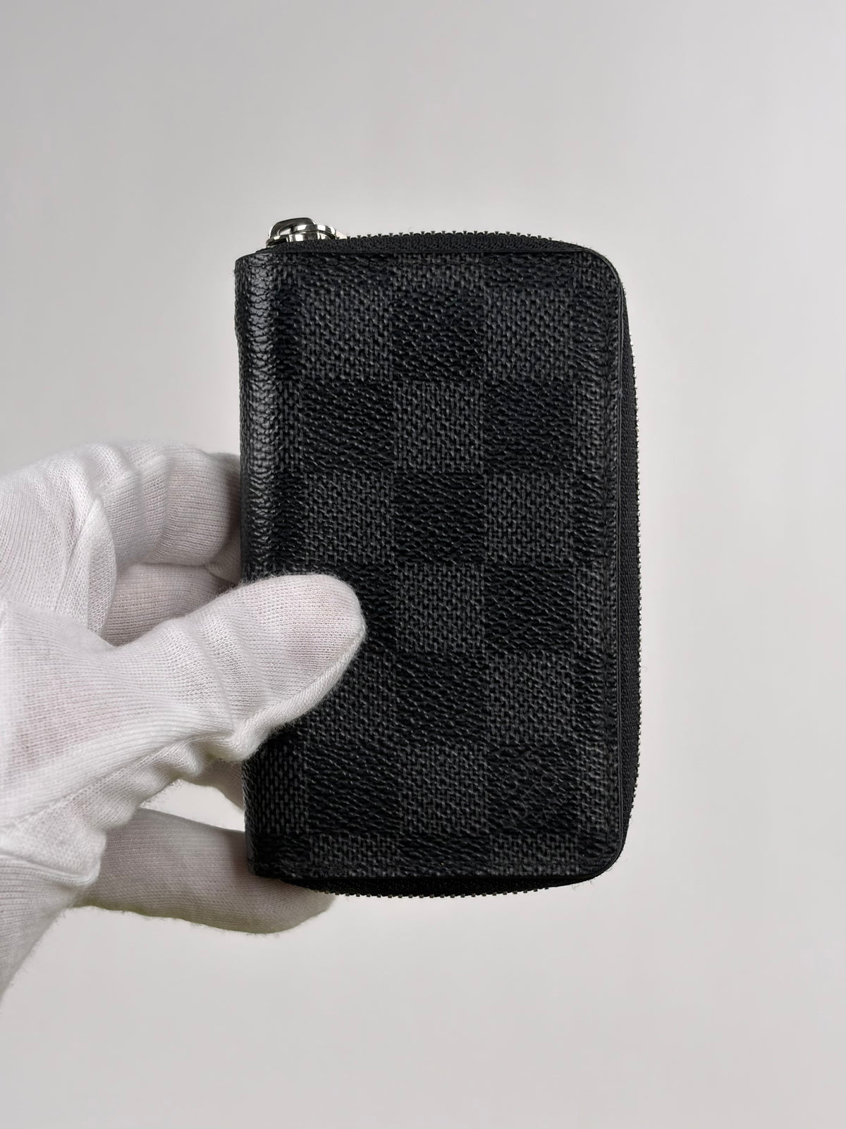 Portacarte Zippy In damier Graphite  Louis Vuitton Nero