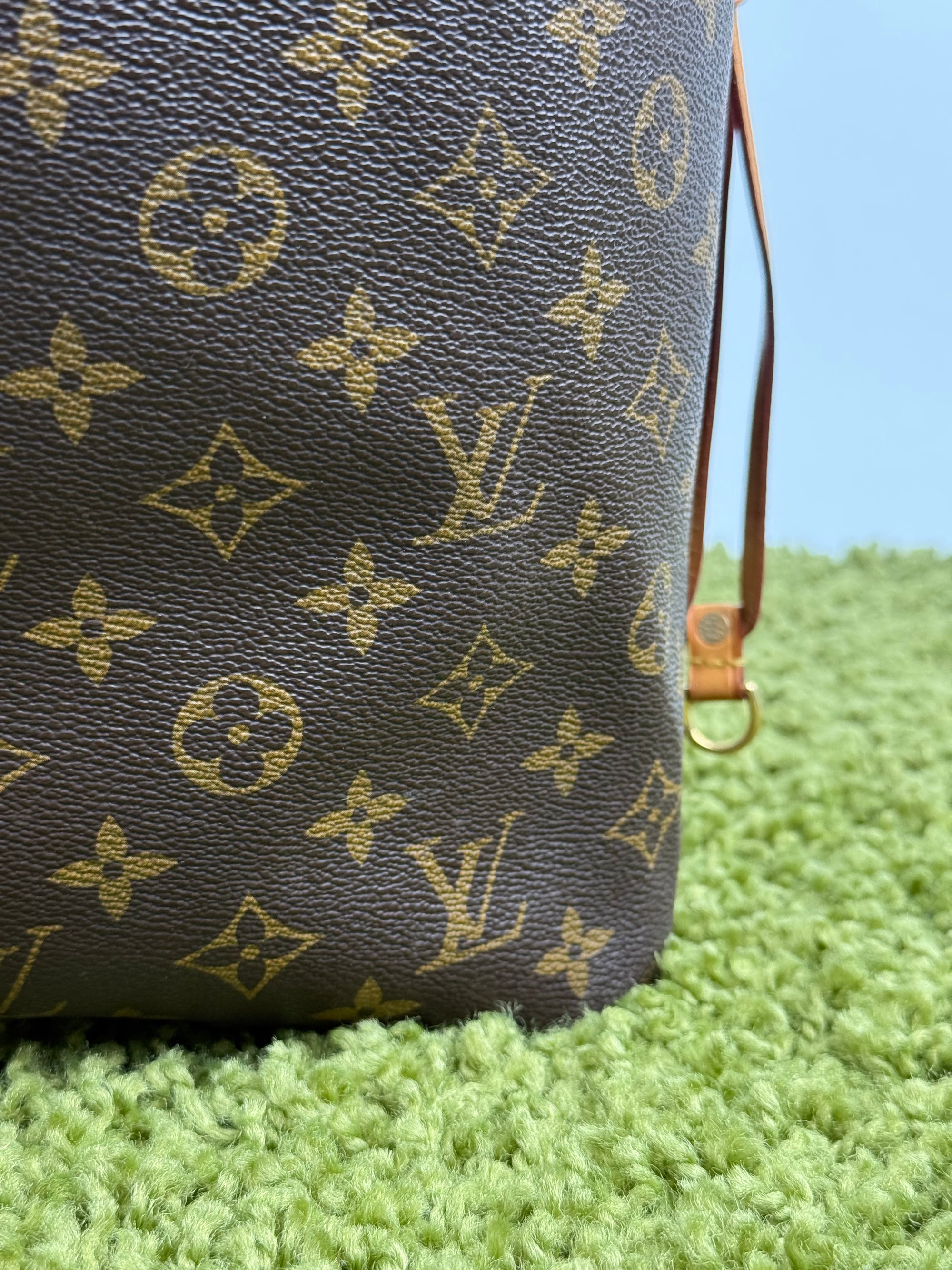 Borsa Neverfull MM monogram Louis Vuitton Marrone