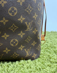 Borsa Neverfull MM monogram Louis Vuitton Marrone