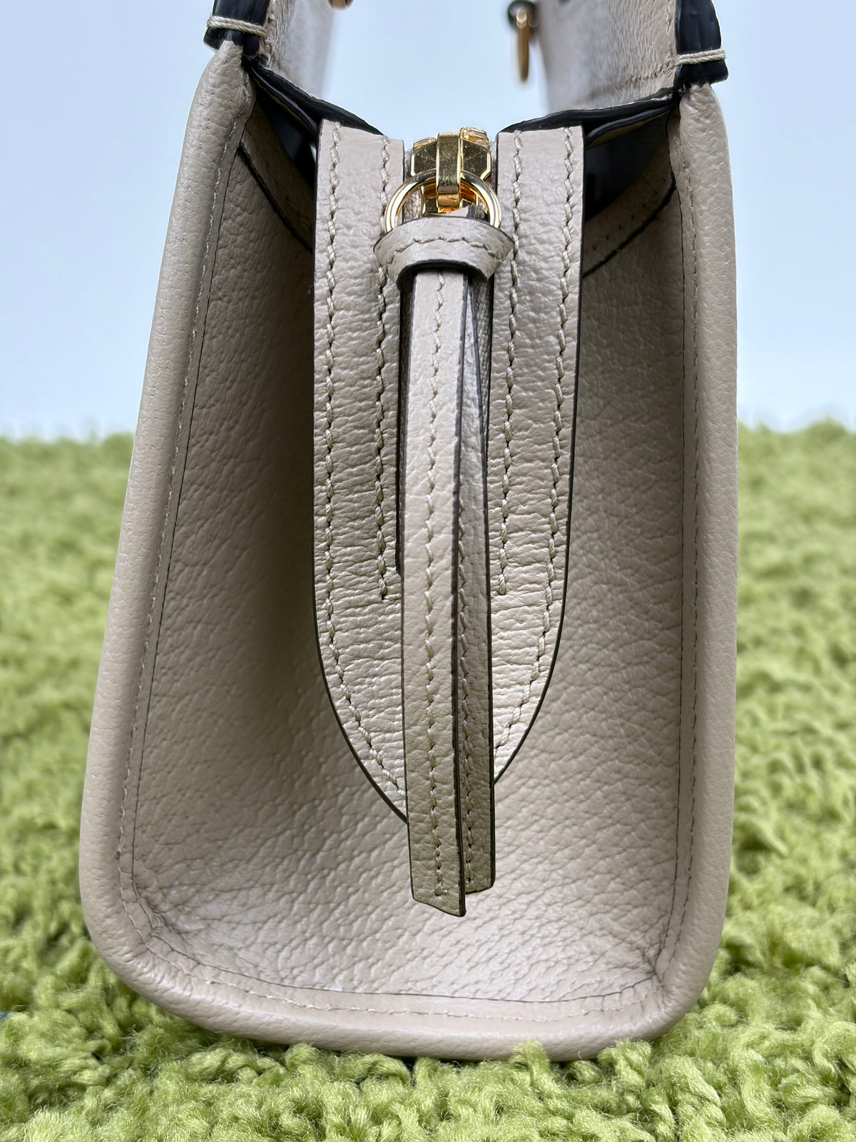 Borsa Gucci Ophidia Cut Out Handle Tote Beige