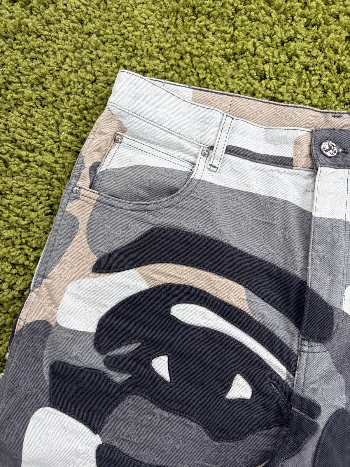 Jeans Louis Vuitton X KidSuper Patchwork Multicolor 34