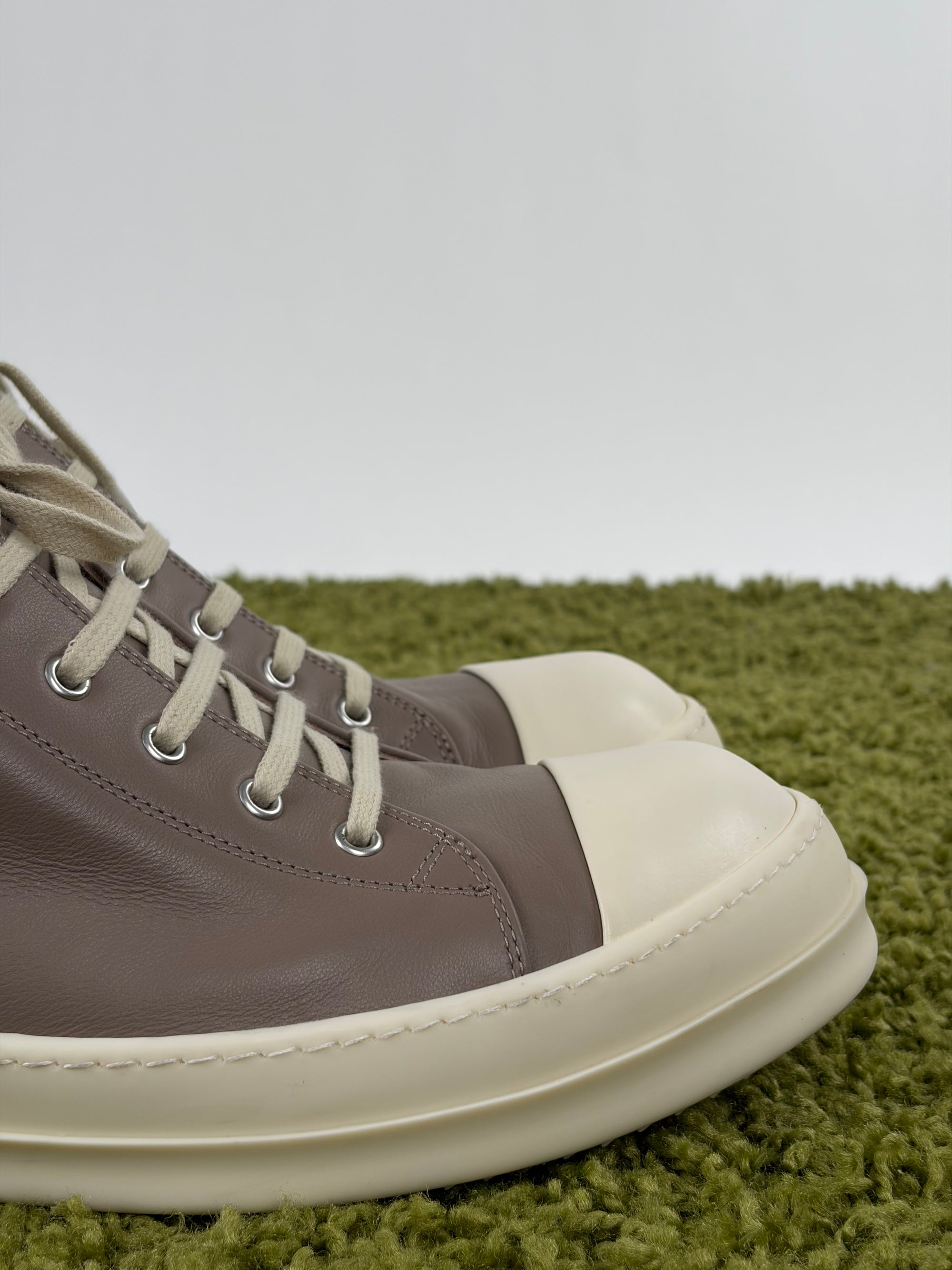 Rick owens in pelle DEKSHDW Size  45 grigia e bianca