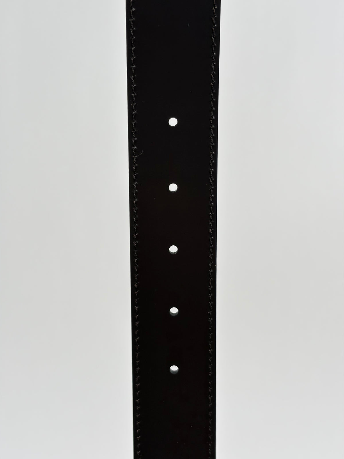 Cintura Ferragamo Double Gancini reversibile Nero 113cm