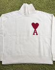 Maglione a collo alto (dolcevita) Ami de coeur Bianco XXL