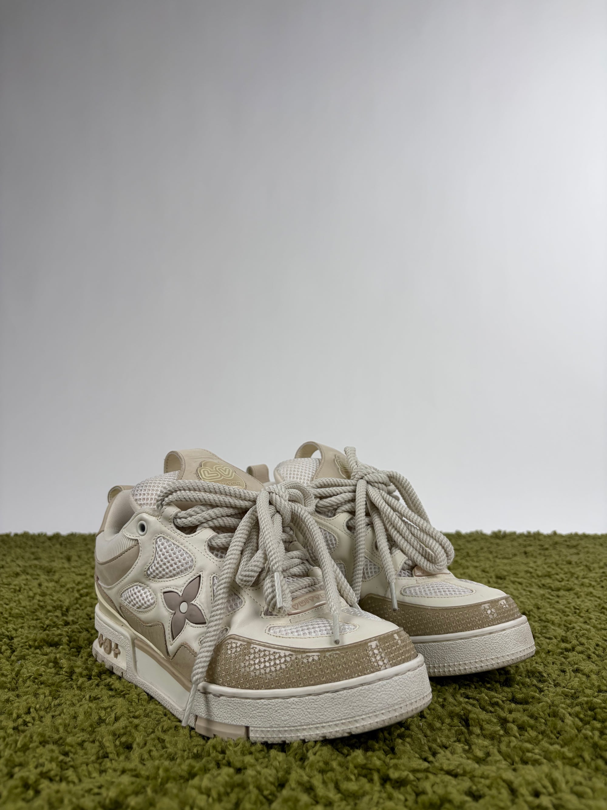 Louis vuitton skate Size 6=40 calza 41 beige e bianca