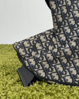 Borsa Saddle Christian Dior In oblique Beige Blu