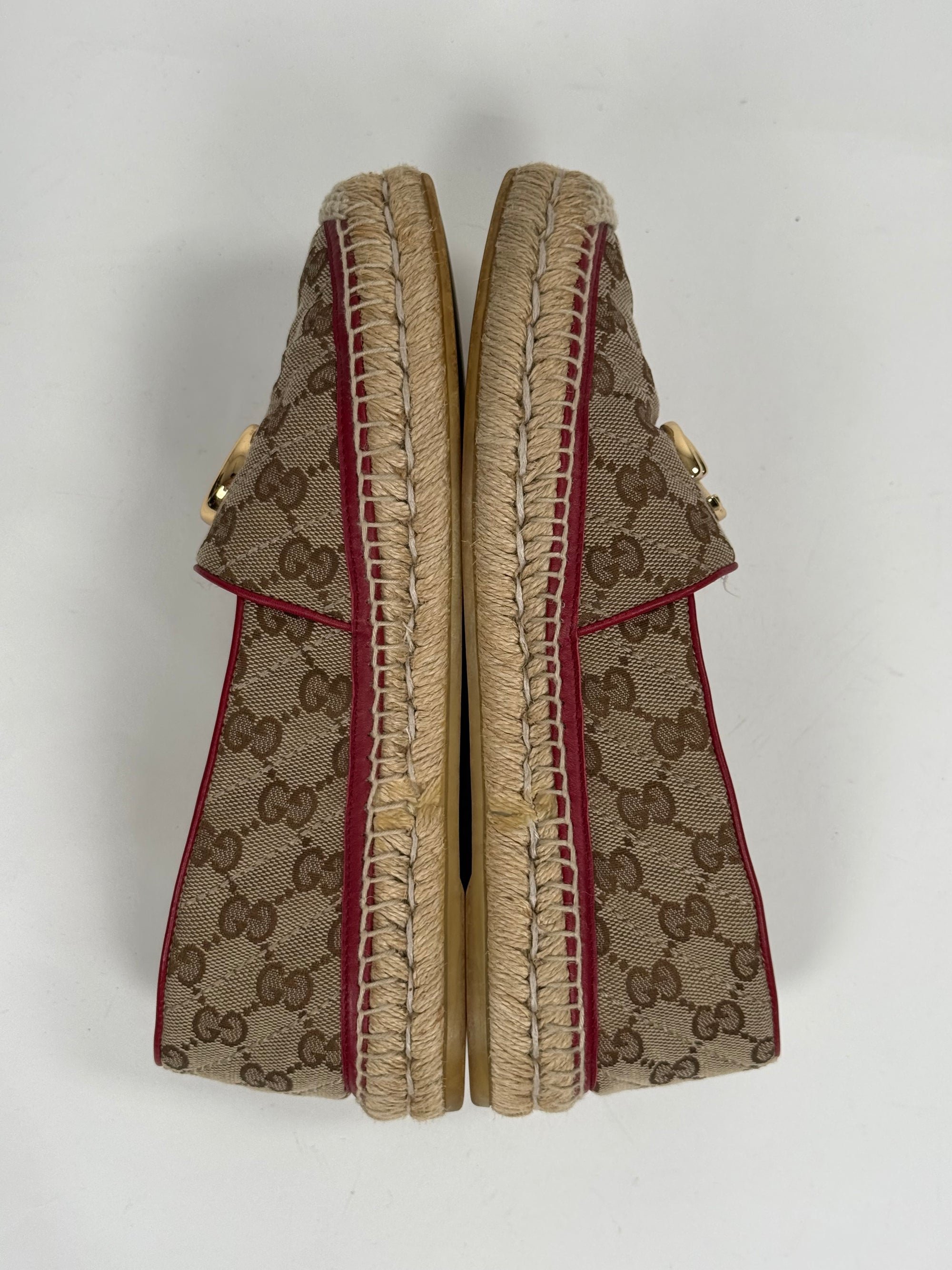 Gucci Espadrillas Size 37 beige e rossi