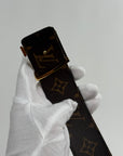 Cintura Monogram Louis Vuitton Marrone 90/36