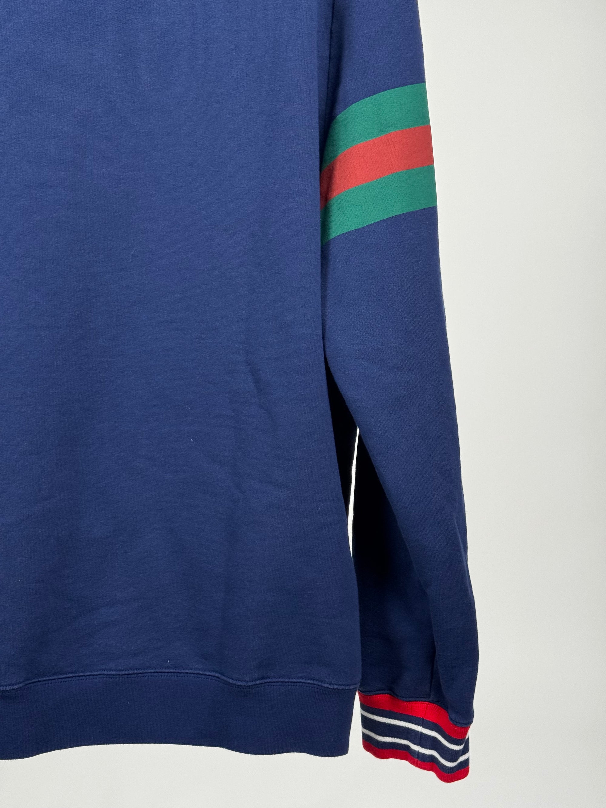 Felpa Gucci Size XXL blu verde e rossa