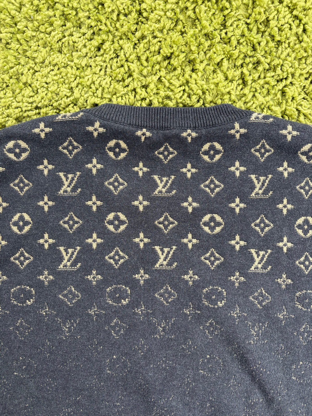 Maglione Louis Vuitton Monogram Gradient Nero S