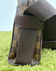 Marsupio Louis Vuitton Olav PM in tela Damier Marrone