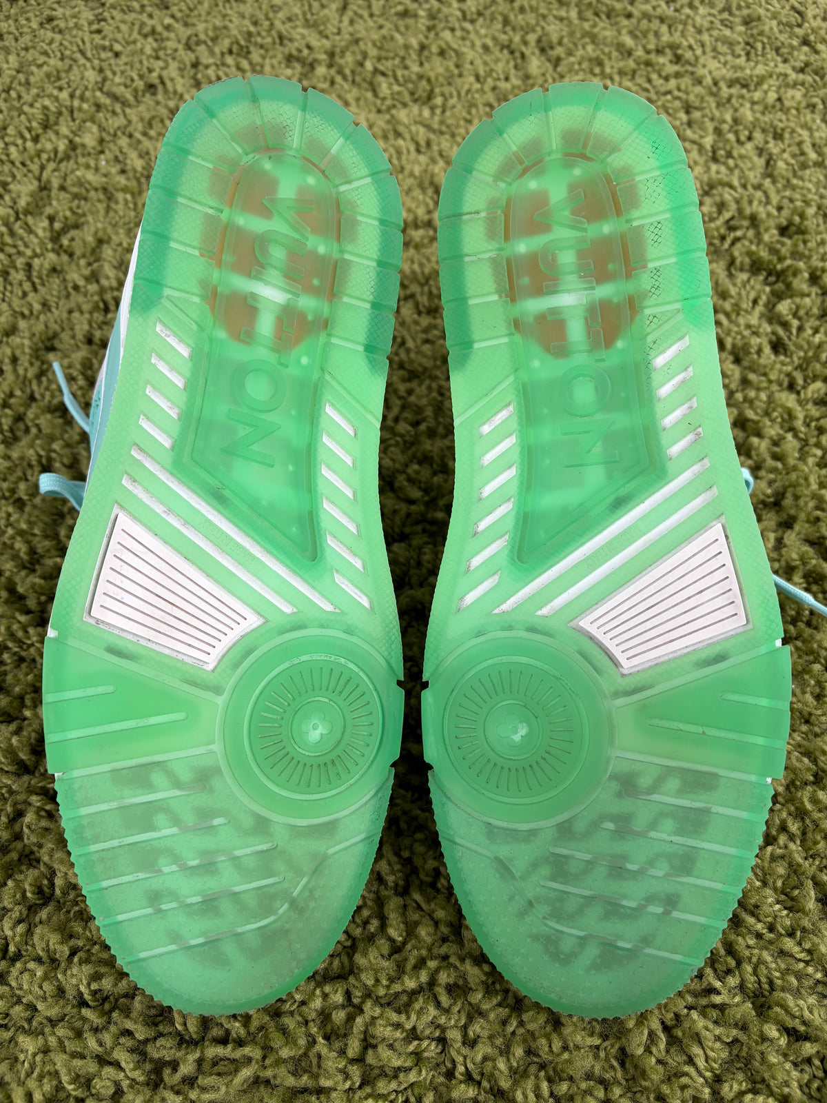 Louis Vuitton Trainer Verde Acqua 7.5