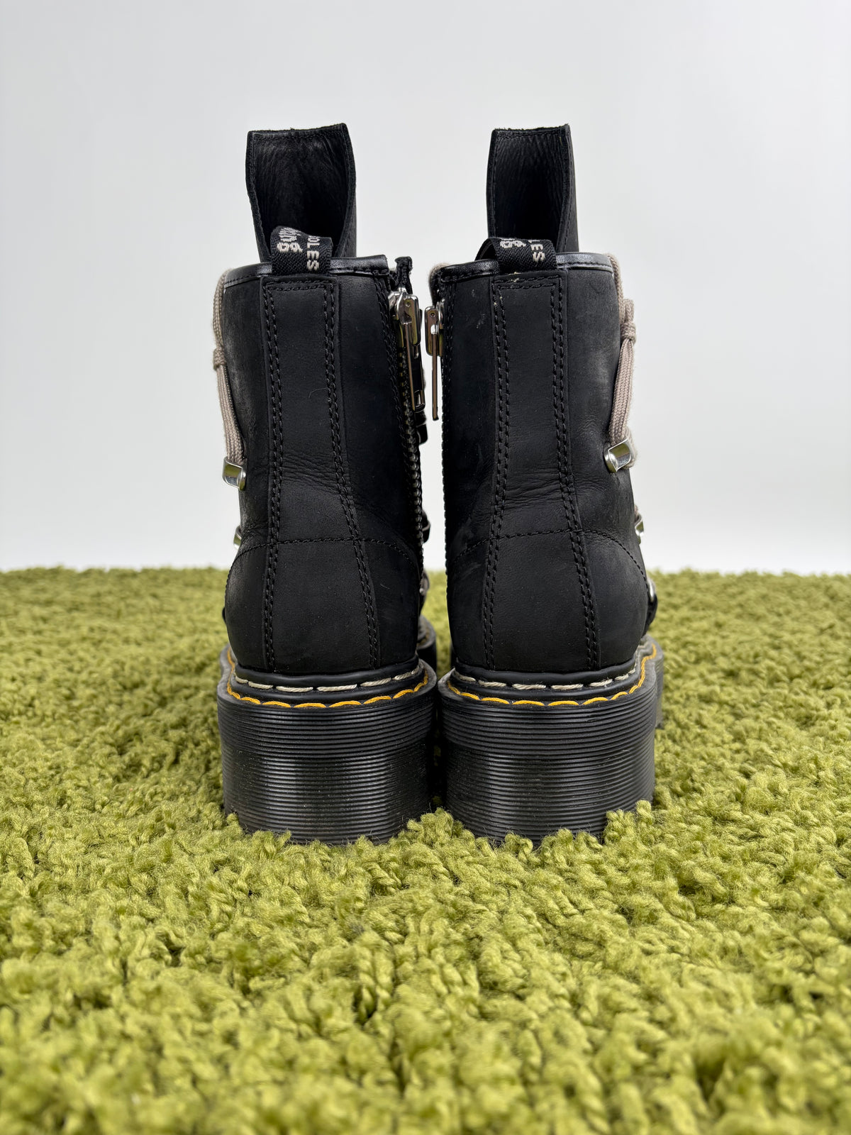 Stivaki Rick Owens X Dr Martens Megalace Nero 37