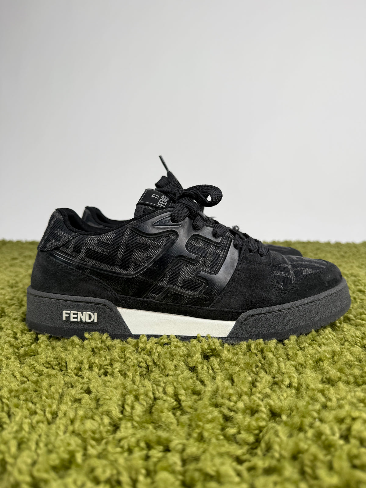 Sneaker Fendi Match in Jacquard Nero 7