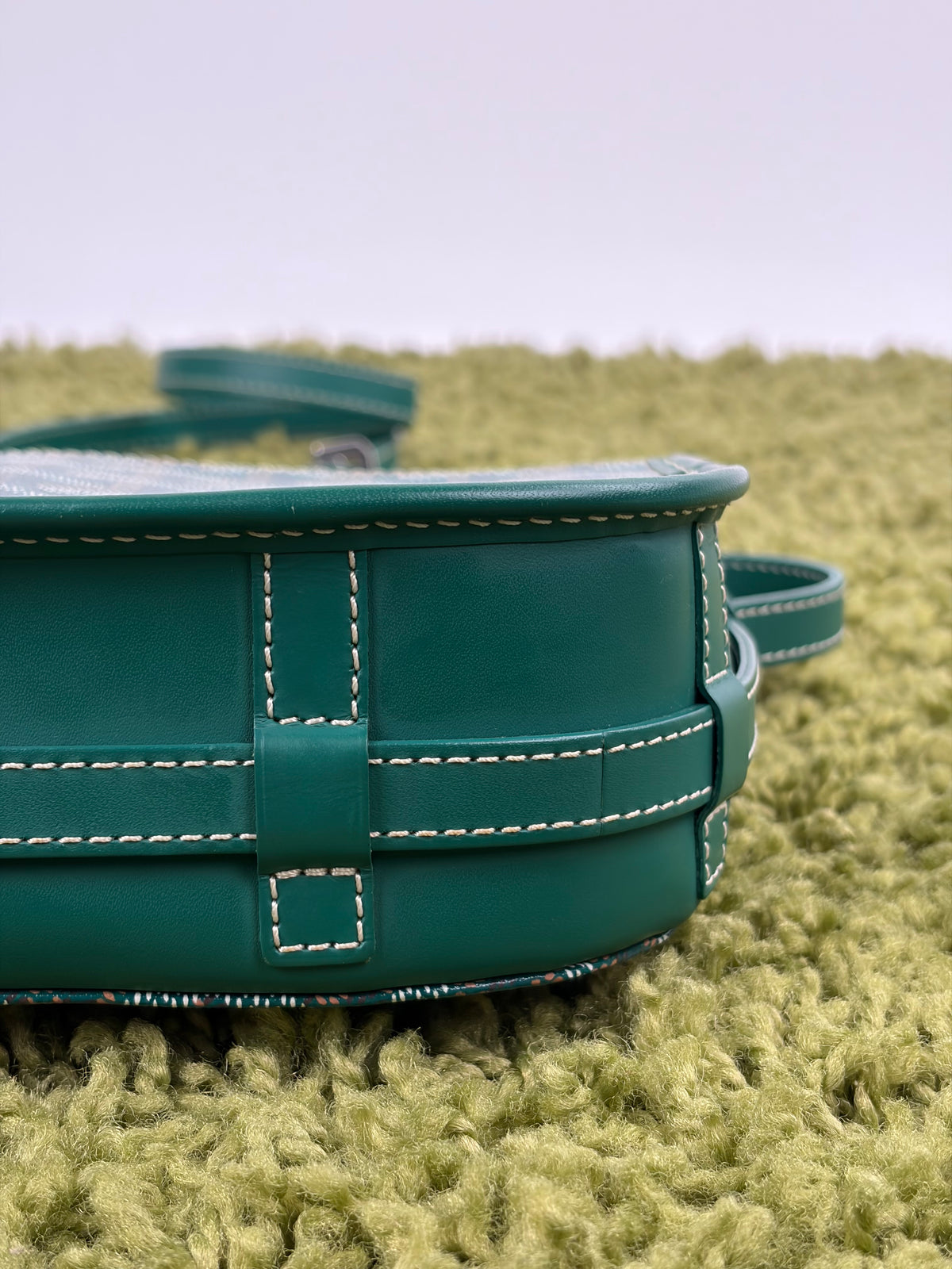 Borsa Goyard Belvedere PM in tela Goyardine Verde
