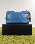 Borsa Chanel 19 Trapuntata in Pelle Azzurra