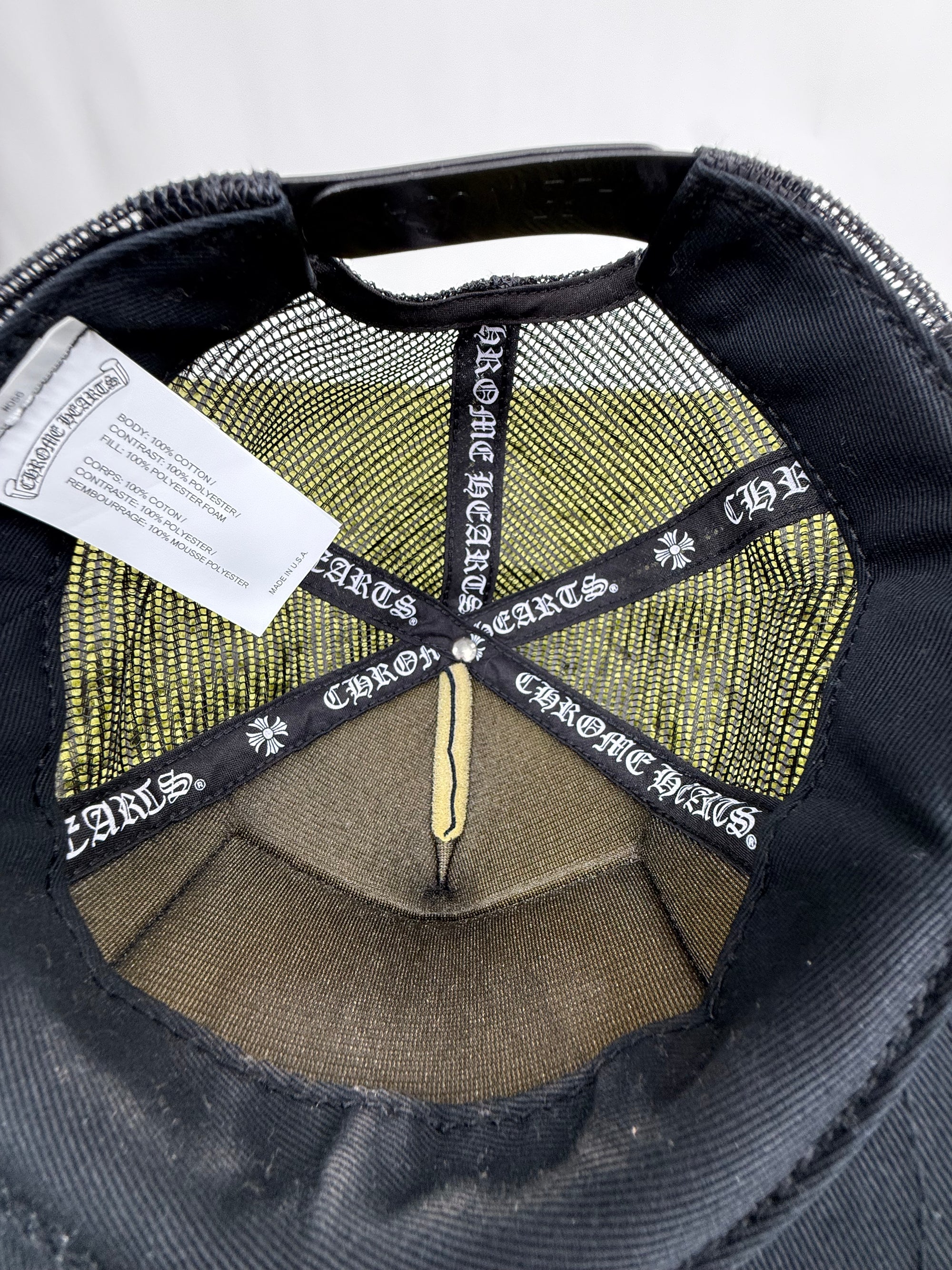Cappello Chrome Hearts Nero 49-59 Regolabile